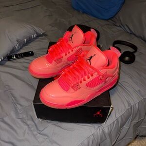 Jordan Sneakers in Bright Pink and Red